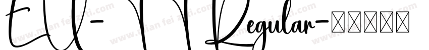 EU-TT Regular字体转换